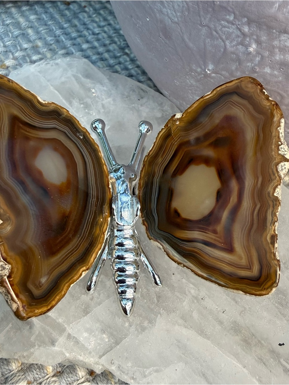 Butterfly with Agate Wings